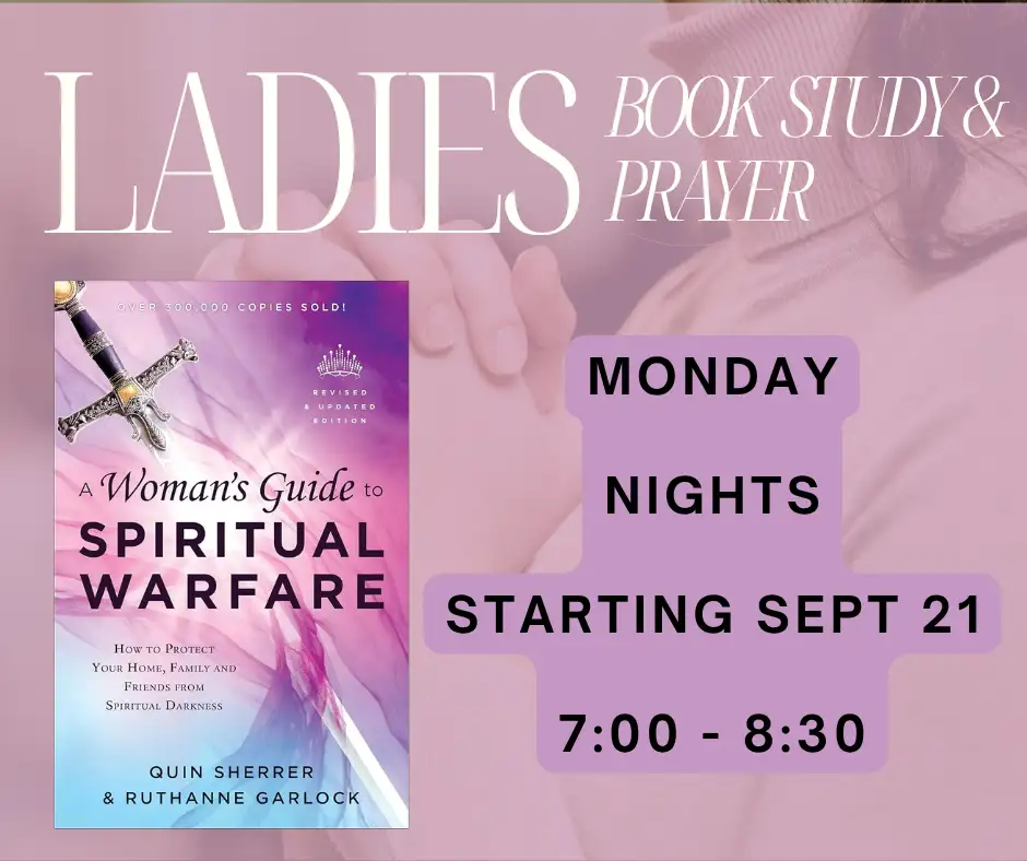 Monday Evening Ladies Book Study begins Sept 21